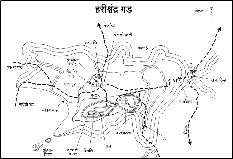 Harishchandragad Fort Map