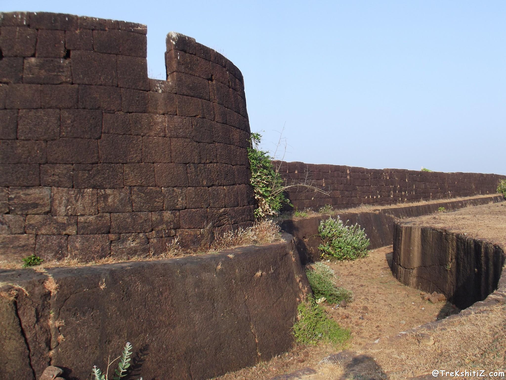 Trench at outer side of Devgad Fort