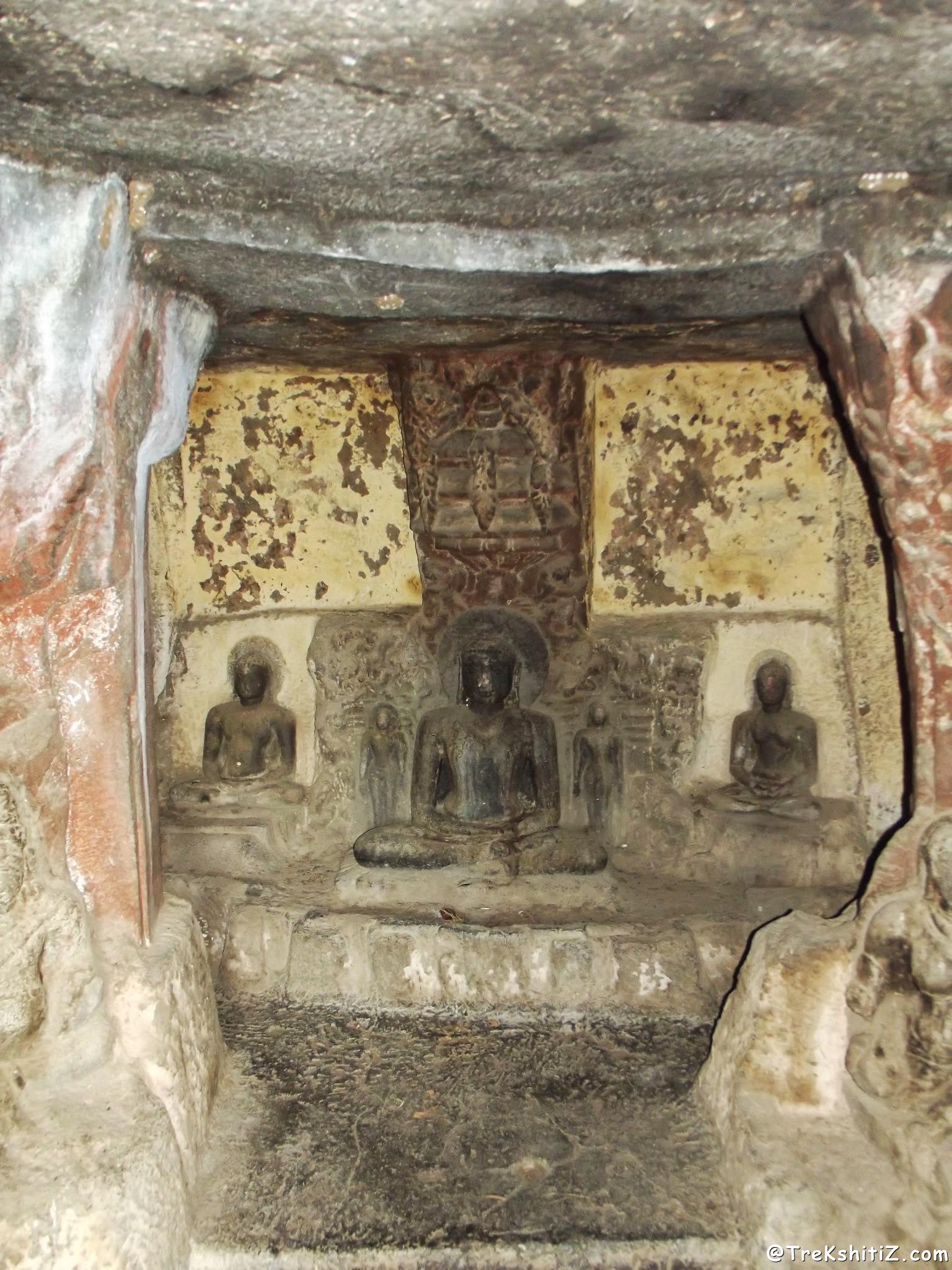 Bhagwan Mahavir inside  Nagarjun Kothadi Leni (Cave), Kanhergad, Chalisgoan