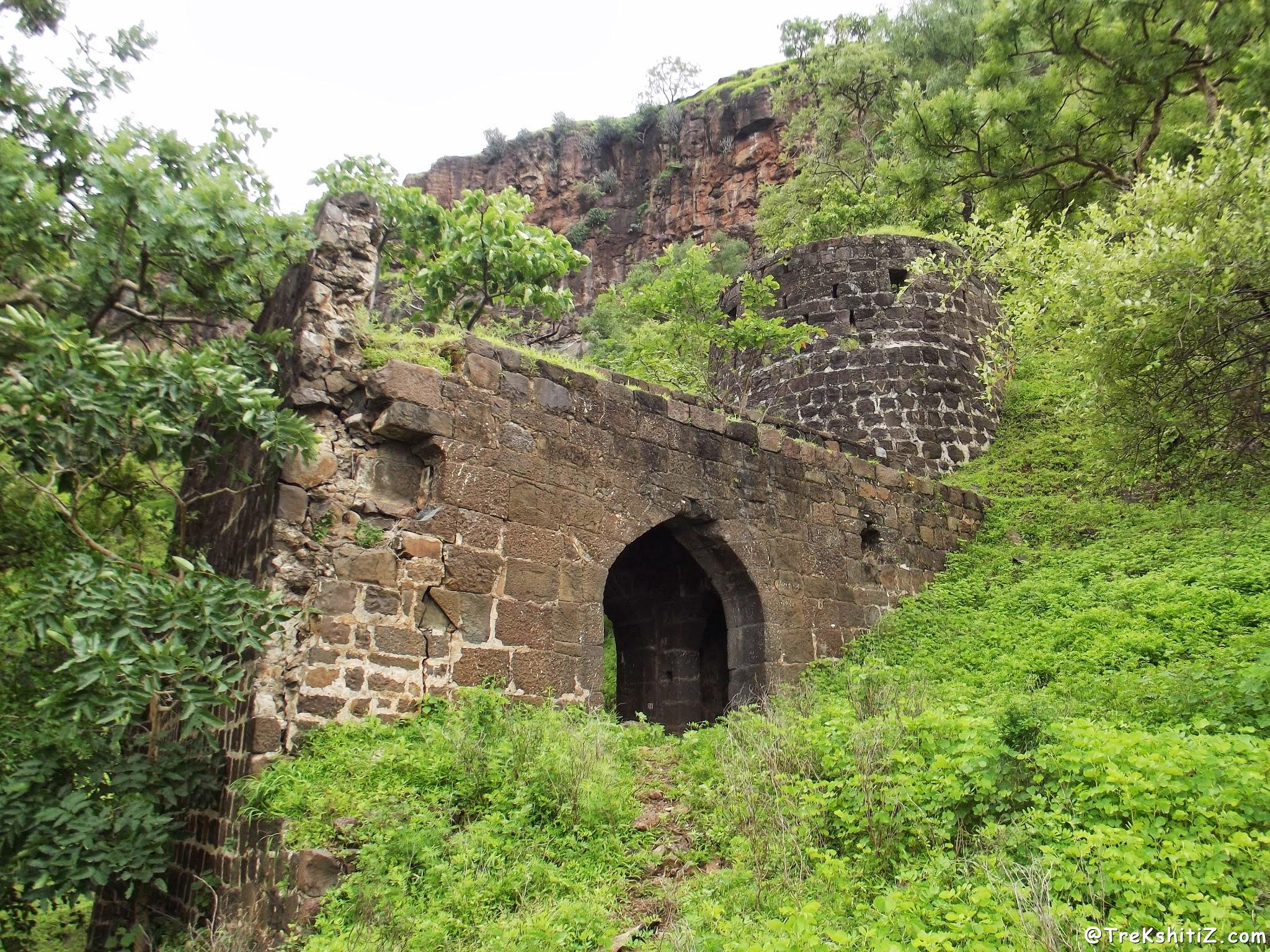 Entrance gate of Kanhergad, Chalisgaon