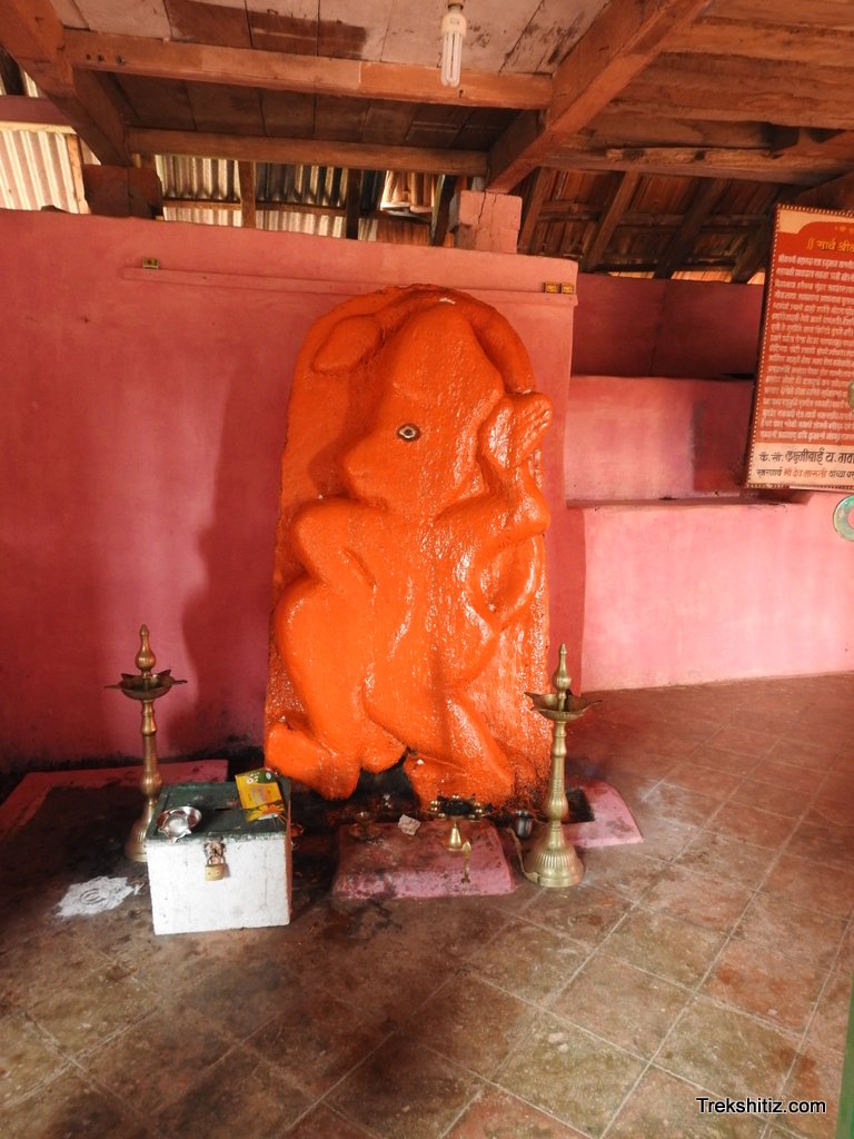 Hanuman Mandir in front of Entrance gate Purnagad
