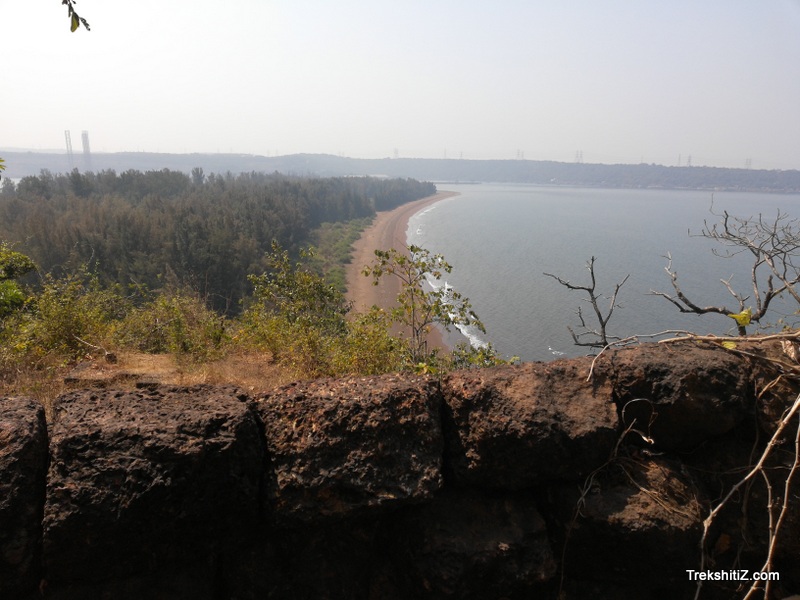 Tavsal beach from fortification Vijaygad
