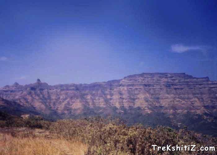 torna from the way of Rajgad to Torna