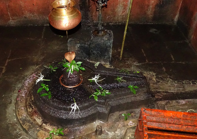 Bhorgiri Koteshwar Mandir at the base