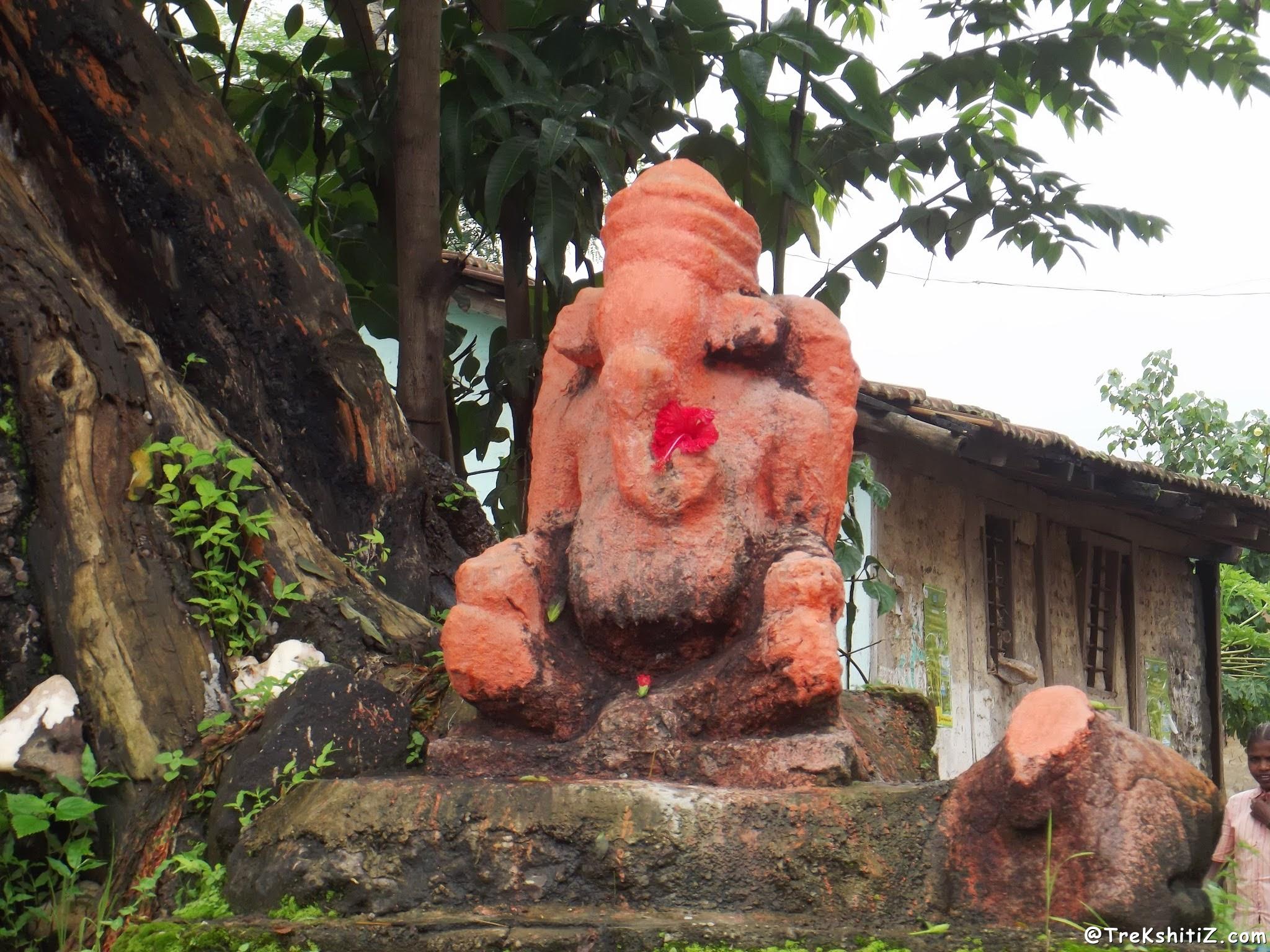 Ganpati at Khairgaon, base of Mordhan Fort