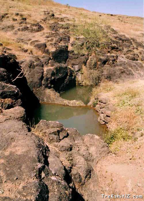 Water tank on Vardhangad.