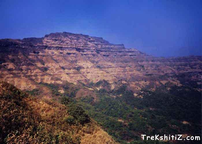 torna from the way of Rajgad to Torna