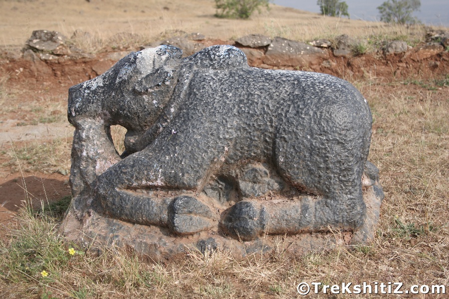 Statue in front of Temple