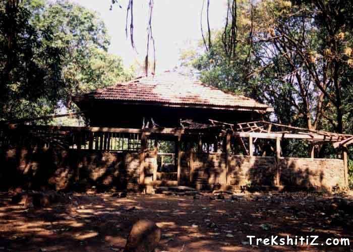 Valmiki Ashram on Ajobagad where trekkers can prefer a stay