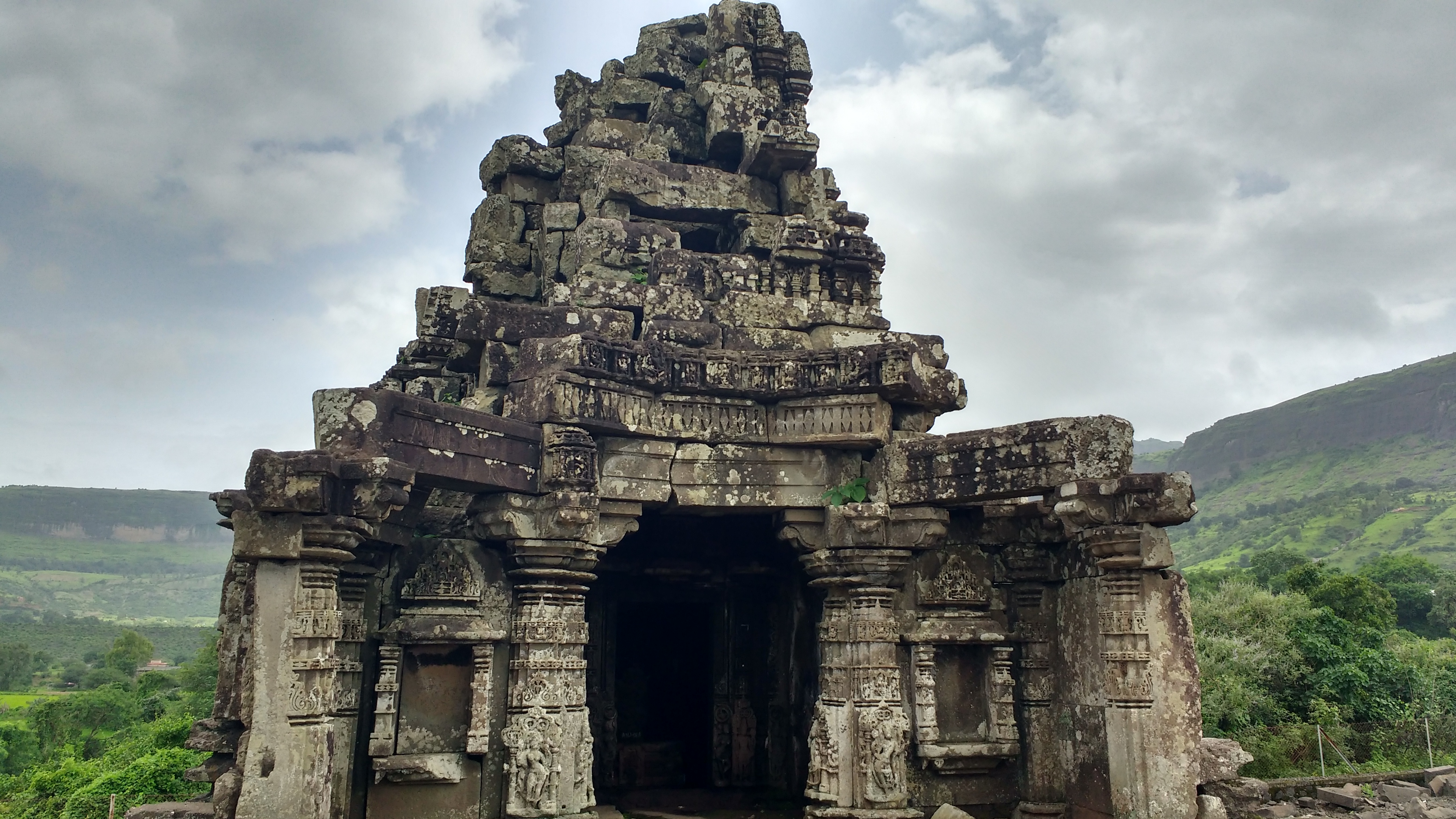 Jain Mandir at base vilaage Anjaneri