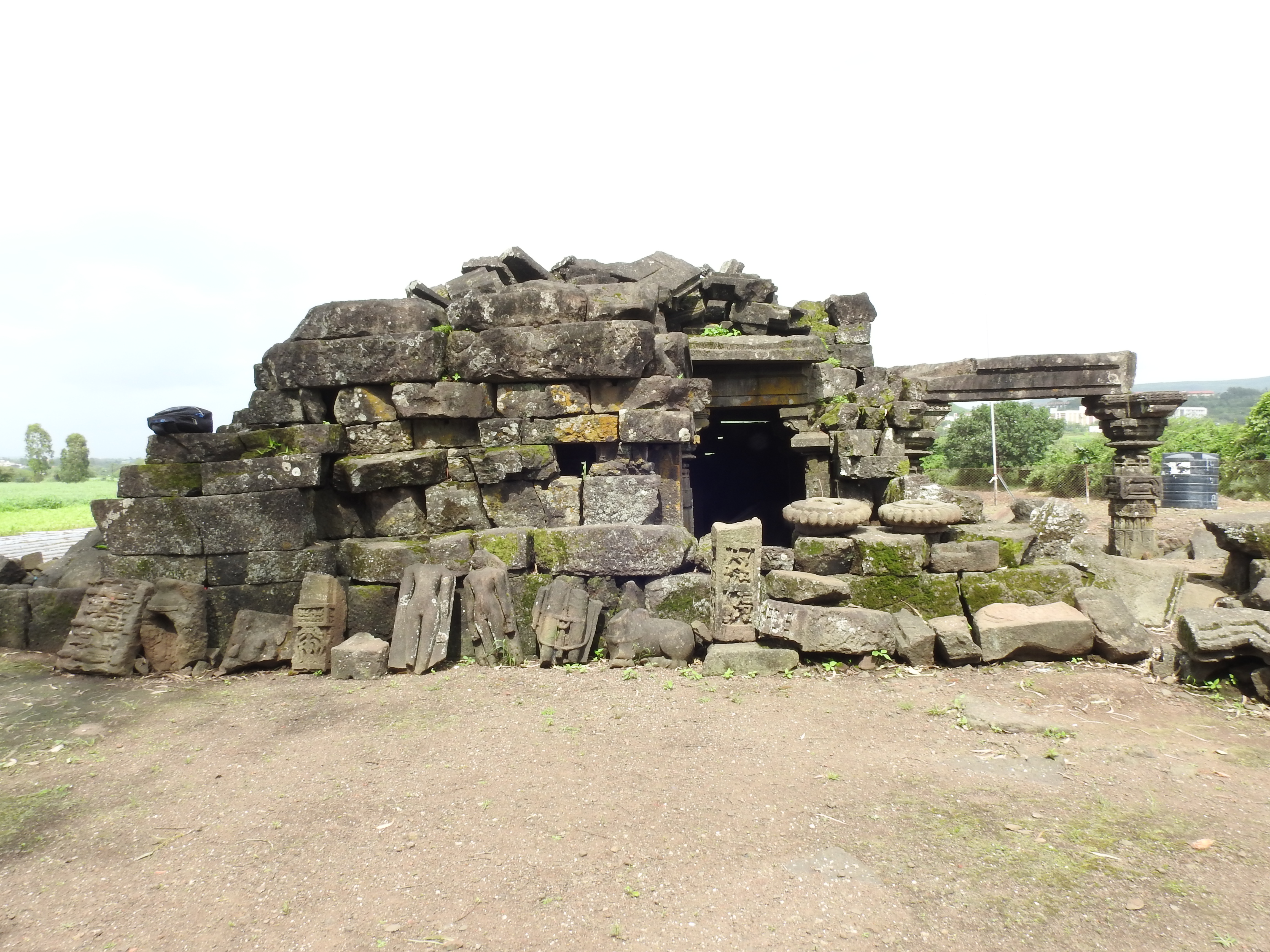 Jain Mandir at base vilaage Anjaneri