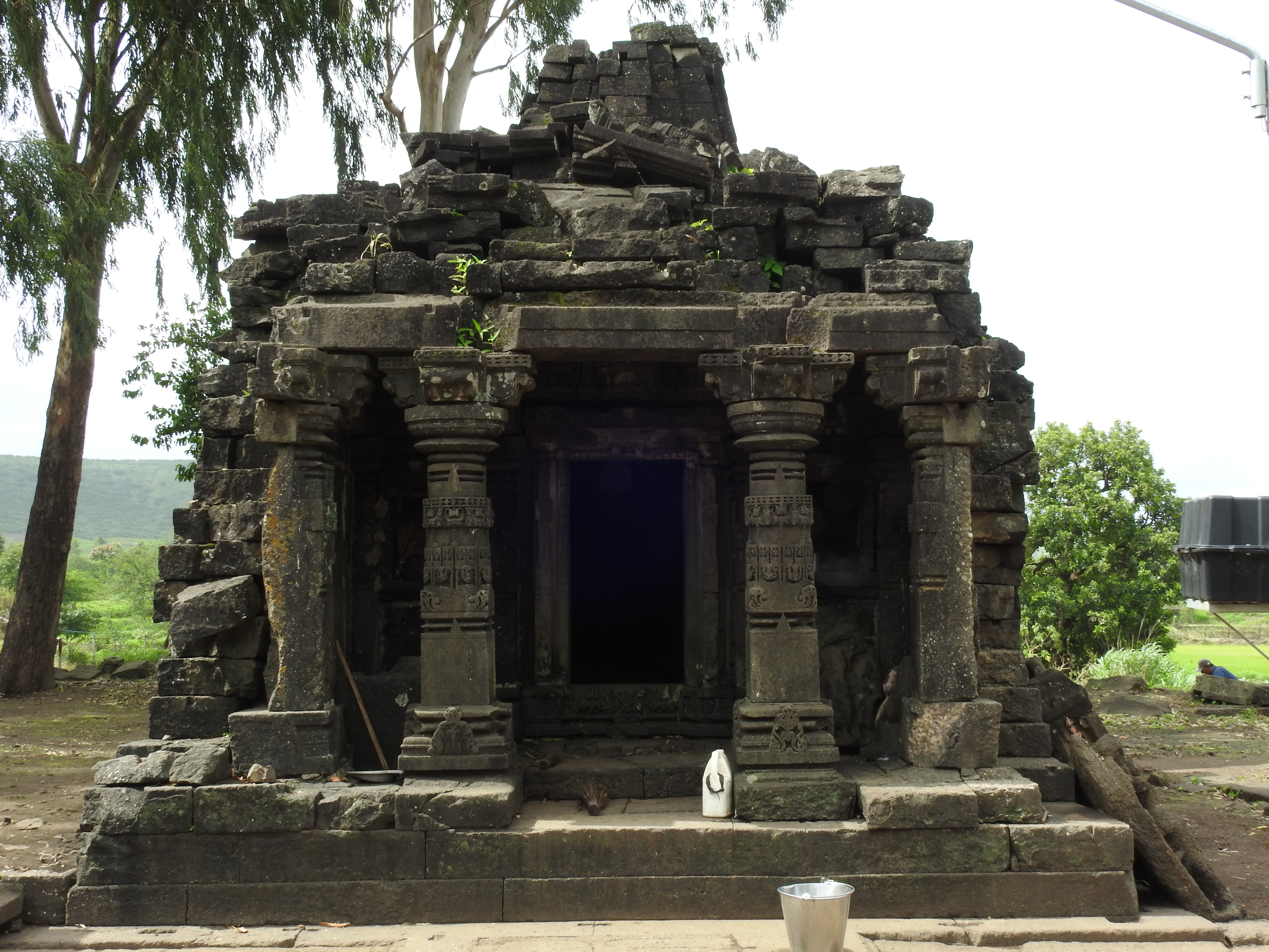 Jain Mandir at base vilaage Anjaneri