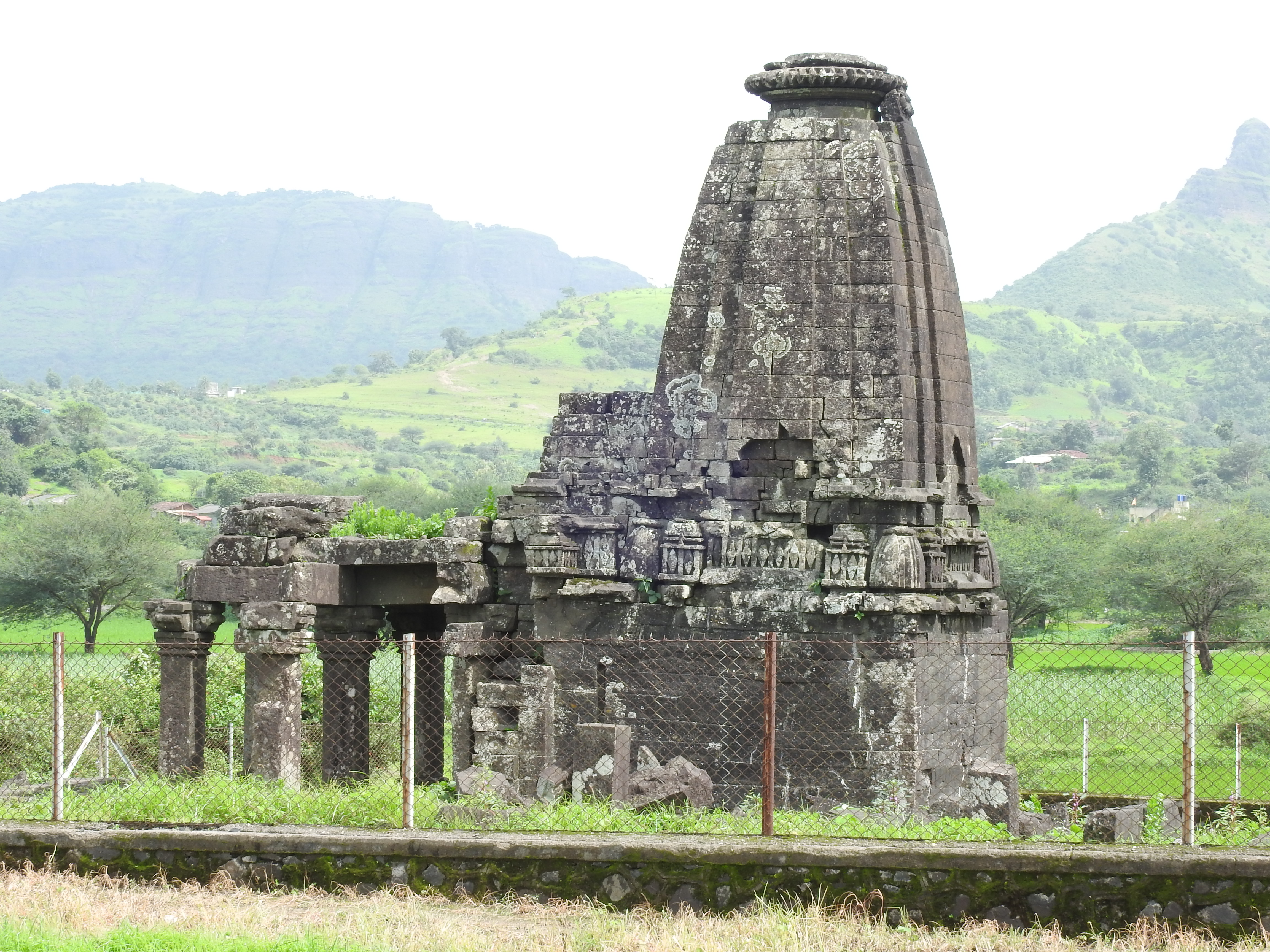 Jain Mandir at base vilaage Anjaneri