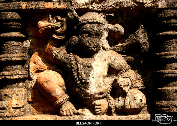 Sculpture in Belgaon Fort