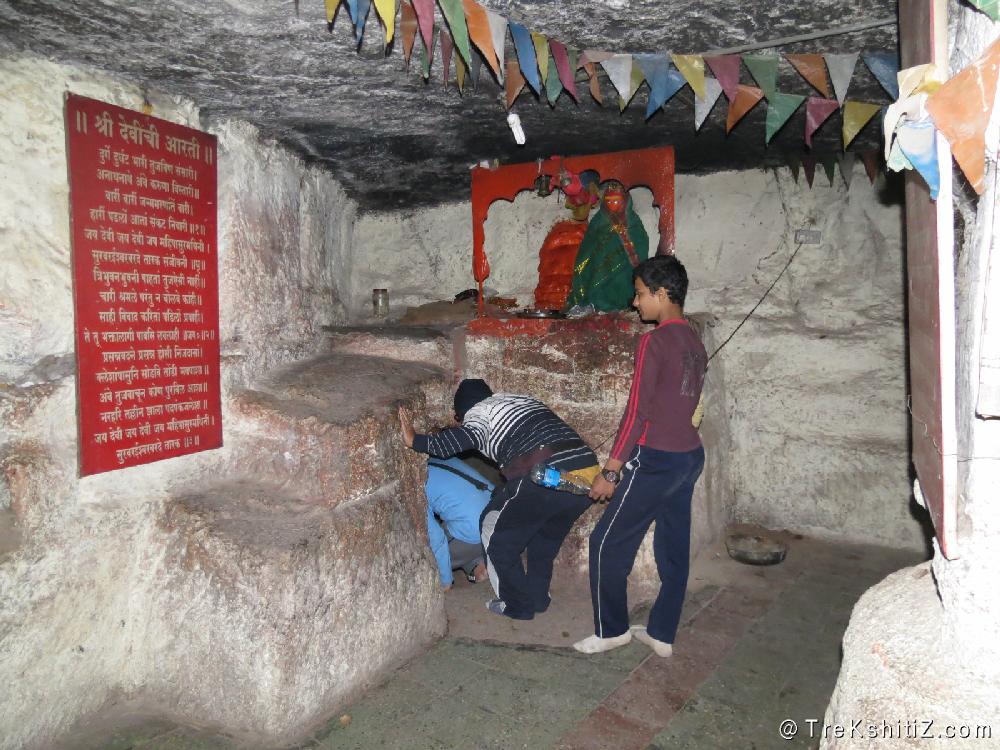 Entrance of Big Cave behind Mandir , Bhansai Devi, Bhansigad
