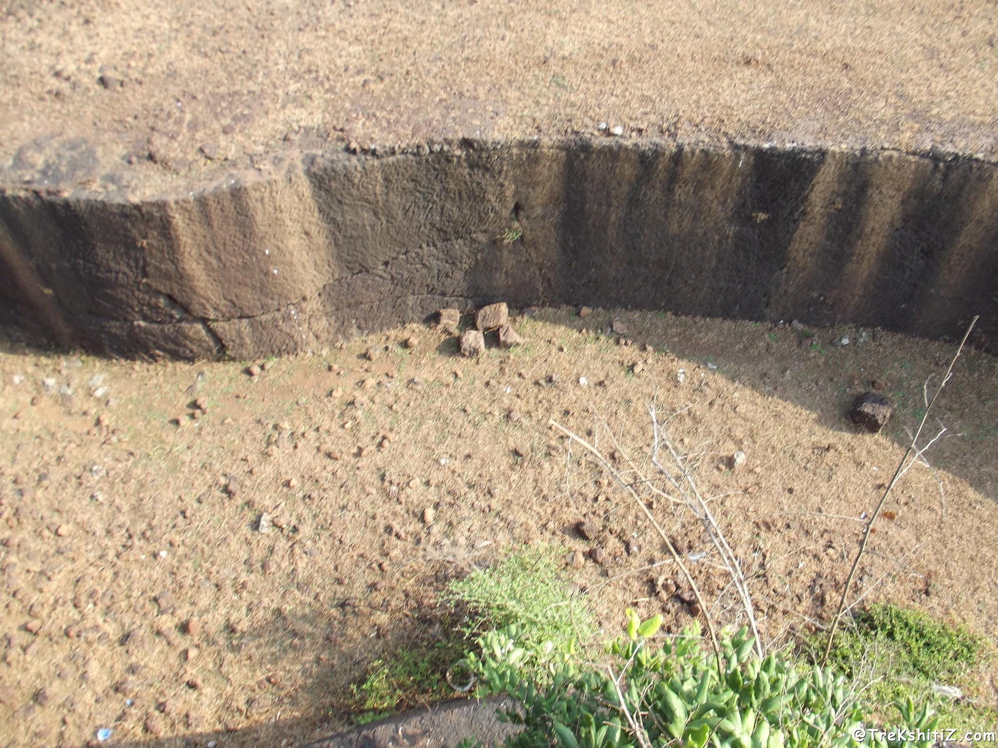 Trench on Devgad Fort