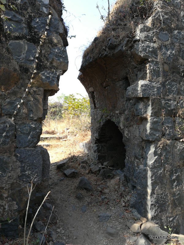Indragad, Main Entrance gate & devadi