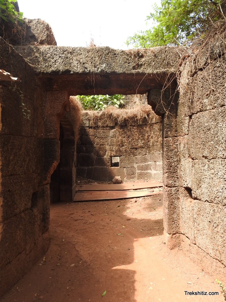 Entance gate near sea Jaigad