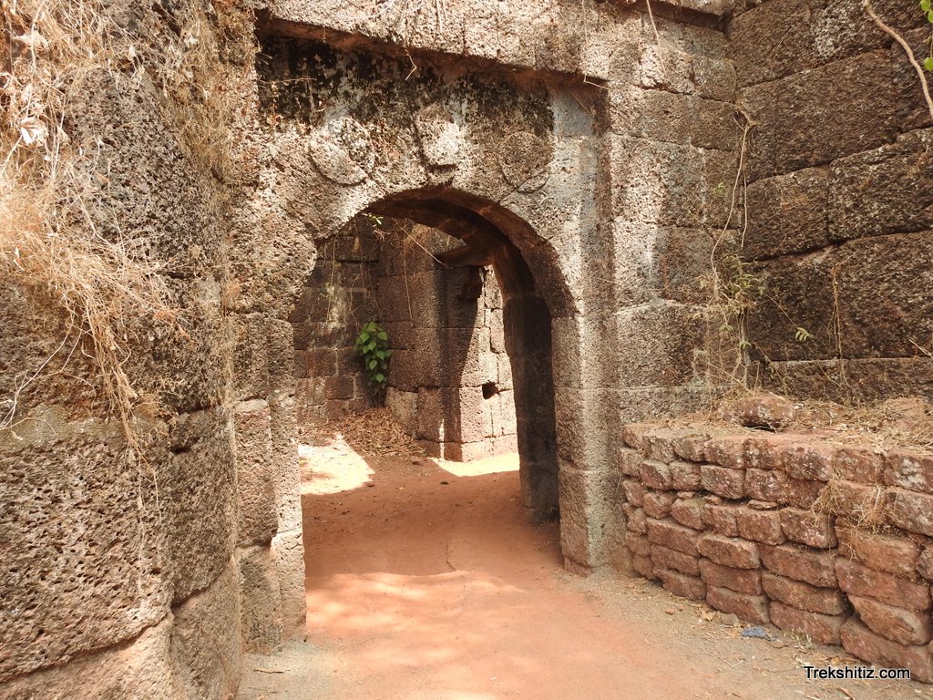Entance gate near sea Jaigad