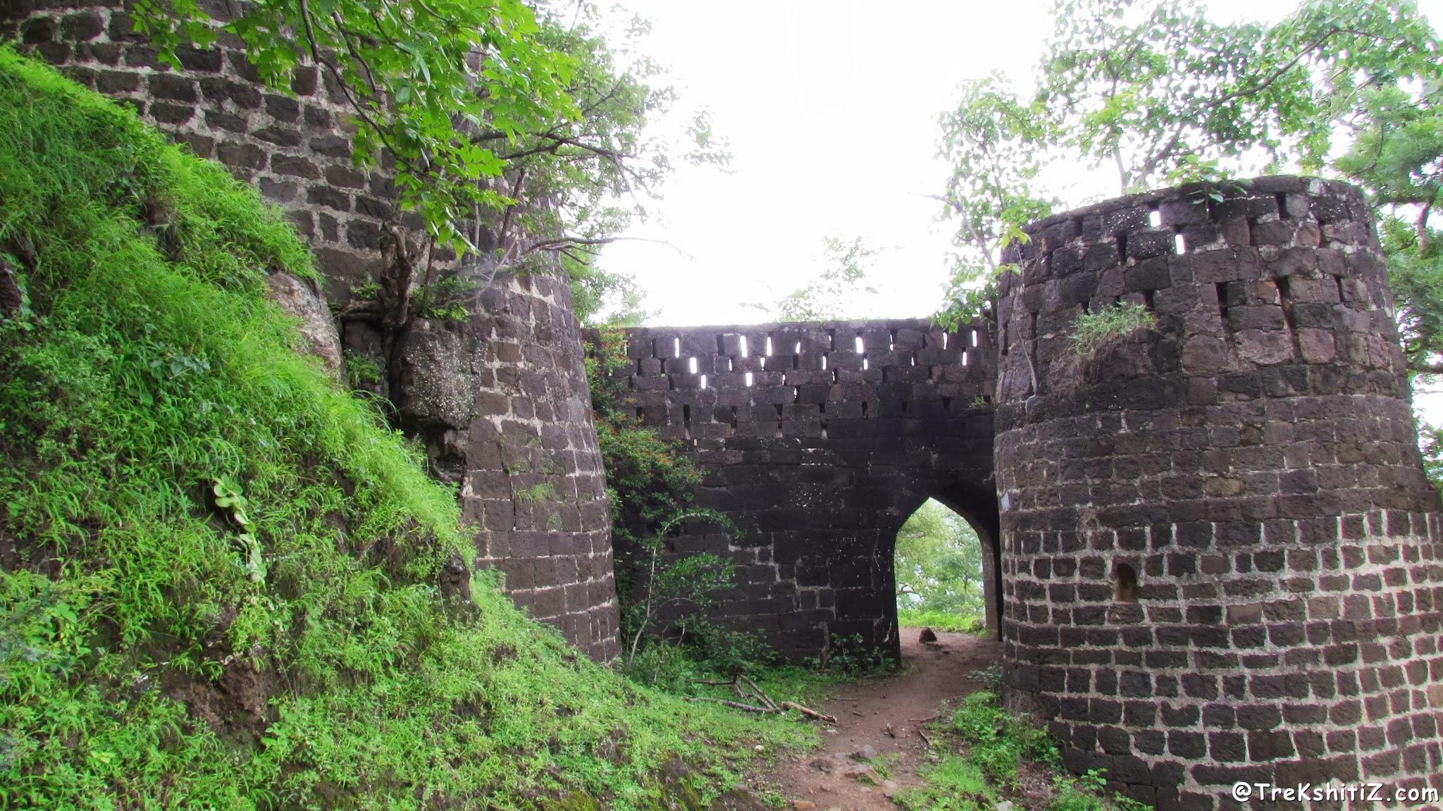 Entrance gate of Kanhergad, Chalisgaon