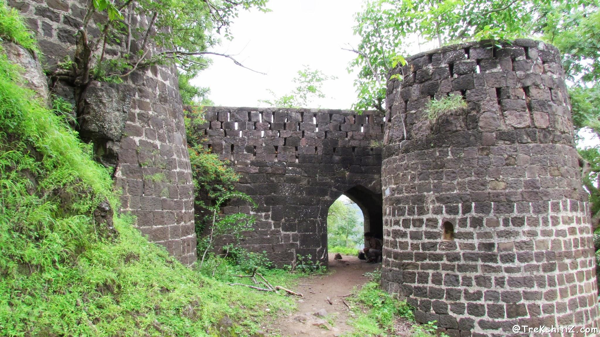 Entrance gate of Kanhergad, Chalisgaon