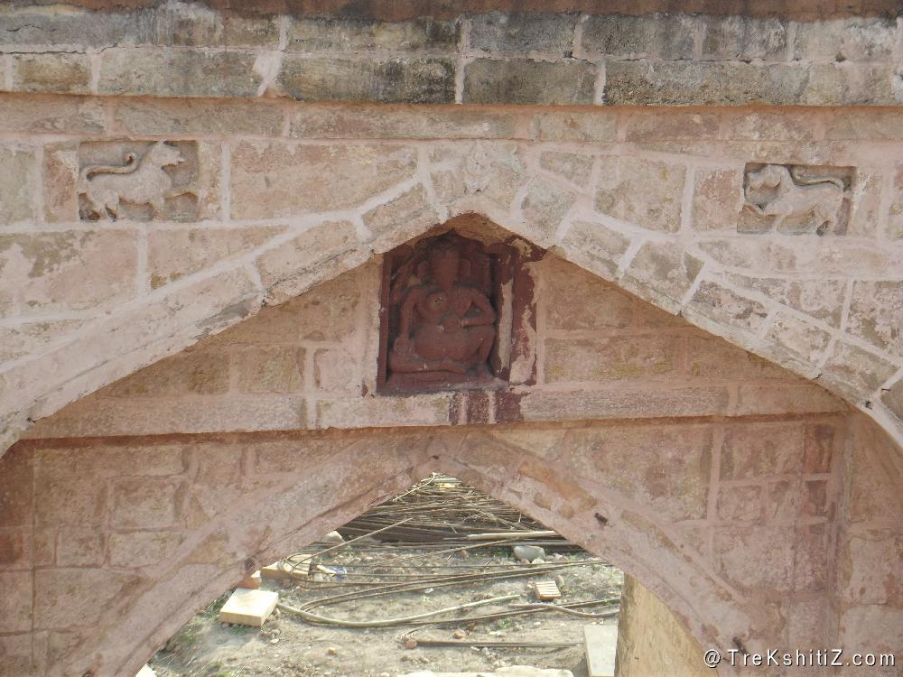 On the 2nd entrance from inside,Ngardhan fort
