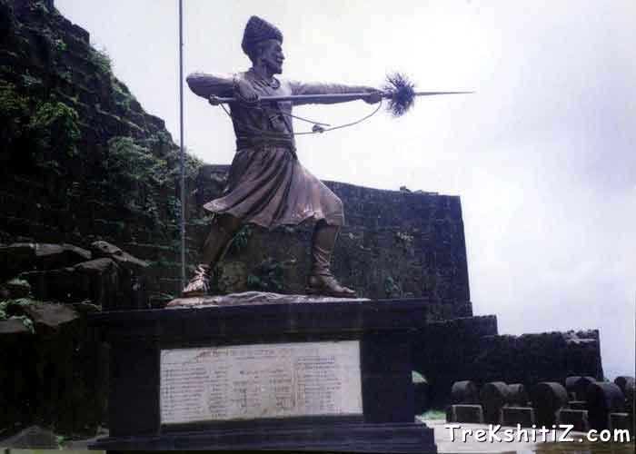 Statue of Shiva Kashid - Entrance of Panhala