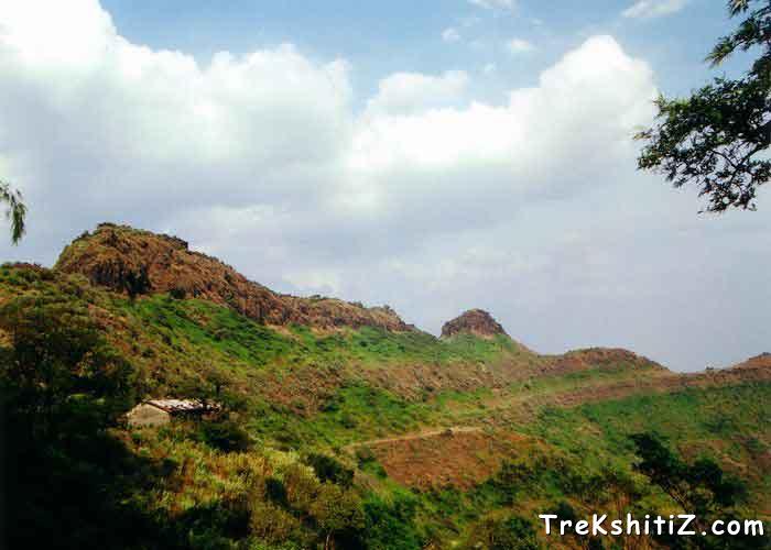 Vajragad from Purandhar Machi