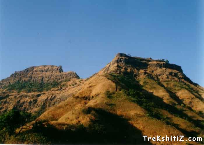 Rajgad from the way to Gunjavne village