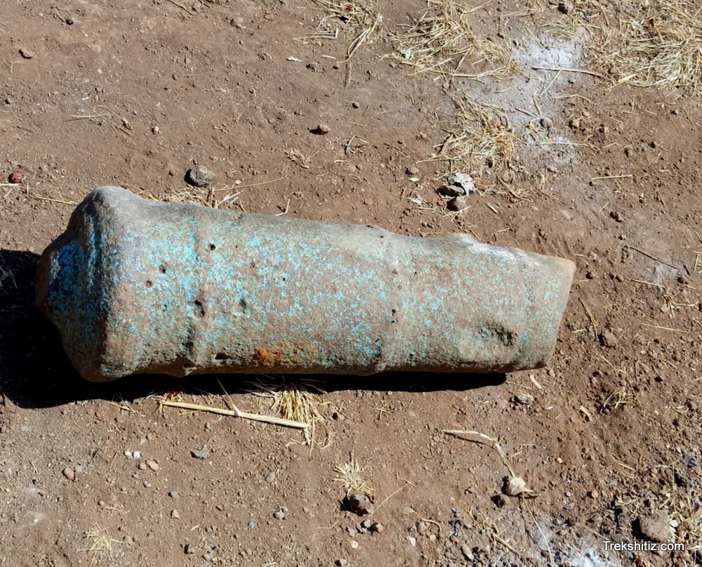 Piece of Cannon near school at Saymal, Ratangad(Ratnadurg)