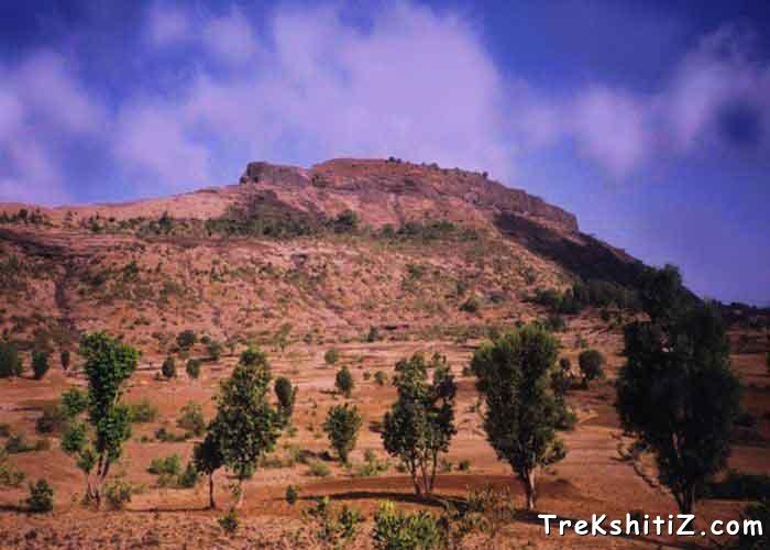 Tringalwadi fort from its base
