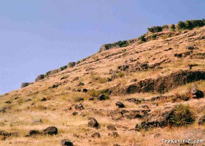 Fortification ofVardhanagad.